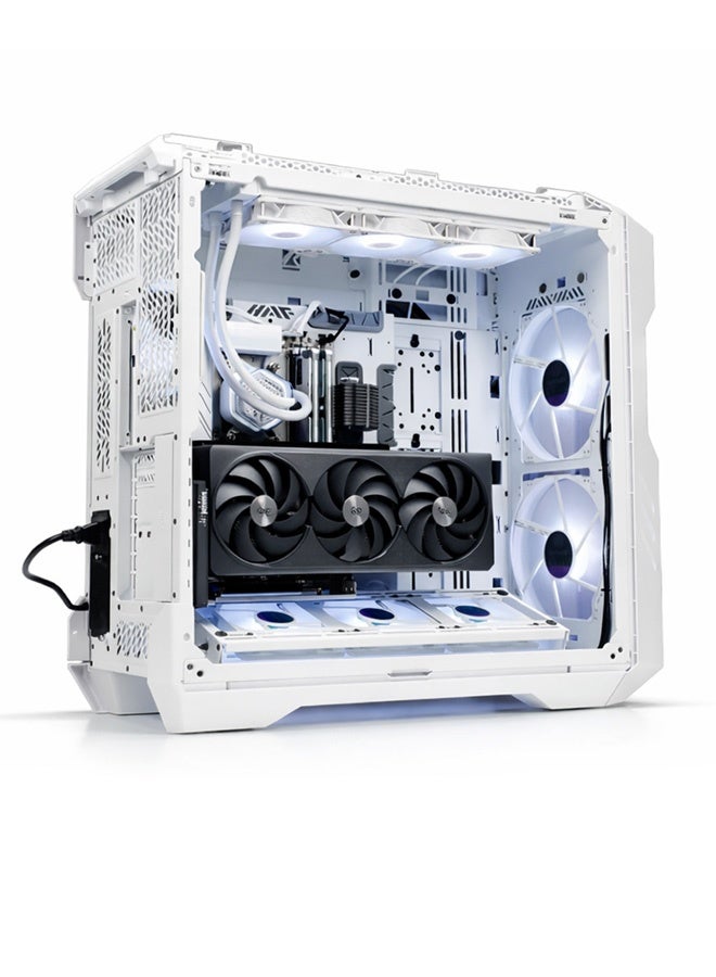 Game Sekret Fusion Gaming PC - Intel Core i9-14900K | GeForce RTX 5080 16GB | 32GB DDR5 RAM-1TB NVMe SSD | 360mm w/LCD Liquid Cooler-Z790 MB-1000W Platinum PSU | WiFi-Bluetooth-Windows 11 Pro | Game Sekret Desktop Computer | 1 Year Warranty white - Image 3